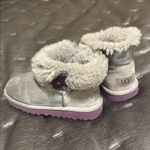 UGG Gray and Purple girls Boots size 11